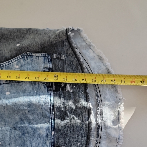 Stylish Blue Denim-Look Hoodie - Picture 11 of 12